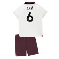 Maglie da calcio Manchester City Nathan Ake #6 Seconda Maglia Bambino 2023-24 Manica Corta (+ Pantaloni corti)